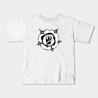 Chevron Rose Kids T-Shirt